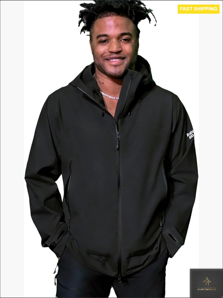 Men's Hardshell Rain Jacket Waterproof Breathable Hiking Windbreaker Pfas-Free